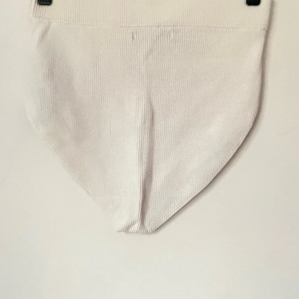 Zara Bottoms Women’s Medium Cream Ribbed Fabric High Waist
